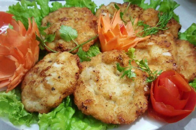 Cách làm chả mực chiên thơm ngon 4 cha muc chien gion