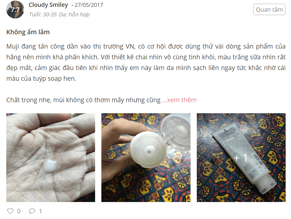 "Review" Sữa Rửa Mặt Muji Nhật Bản Có Tốt Như Lời Đồn? 9 review sua rua mat muji 3