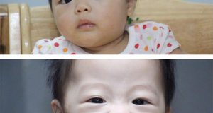 Hai bé Trúc Nhi, em (ảnh trên) và Thảo Nhi, chị (ảnh dưới) có tính cách khác nhau. Bé em thu hút được nhiều tình yêu của mọi người hơn chị.